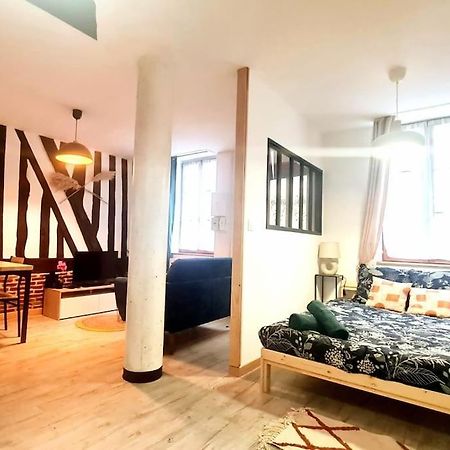 Chic Et Normand, Parking Facile, Wifi Hd Appartement Pont-Audemer Buitenkant foto